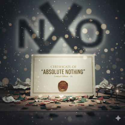 The "Absolute Nothing" Certificate (Only $4.99)