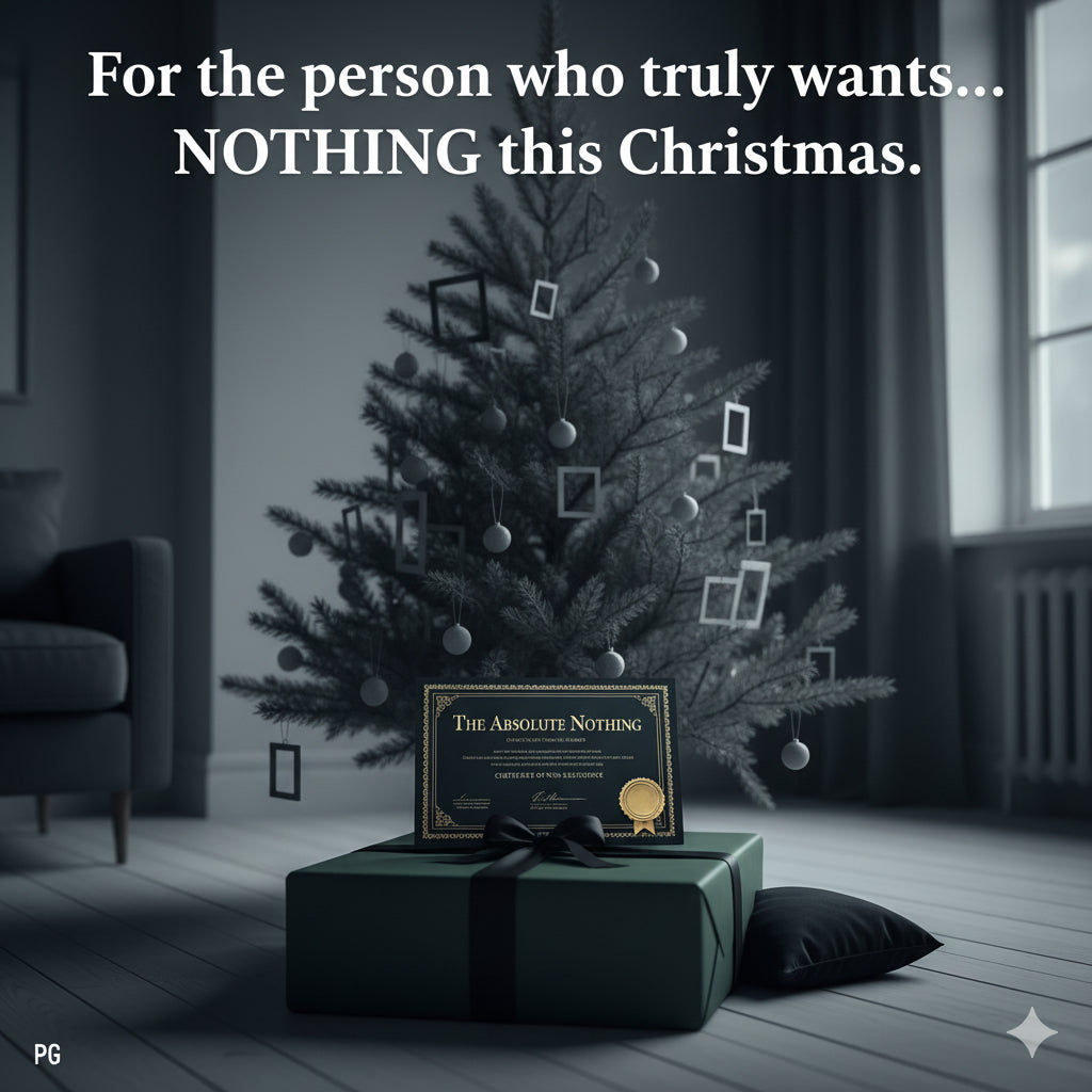 The "Absolute Nothing" Certificate (Only $4.99)