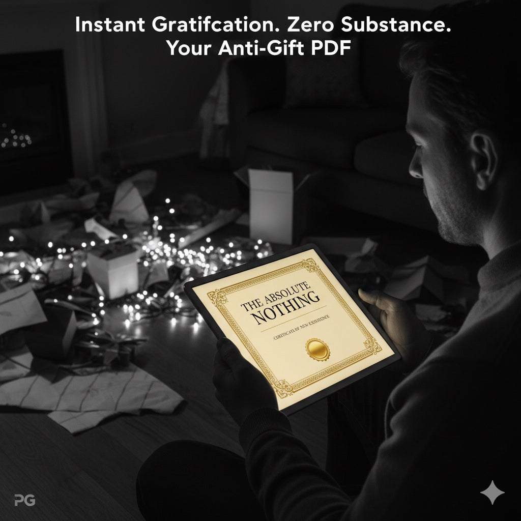 The "Absolute Nothing" Certificate (Only $4.99)
